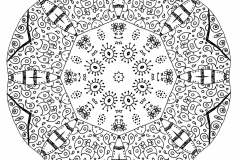 Mandala a colorier adulte difficile 16